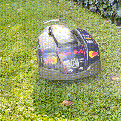 Red Bull Racing F1 2024 stickers for Husqvarna and Gardena robotic lawnmowers